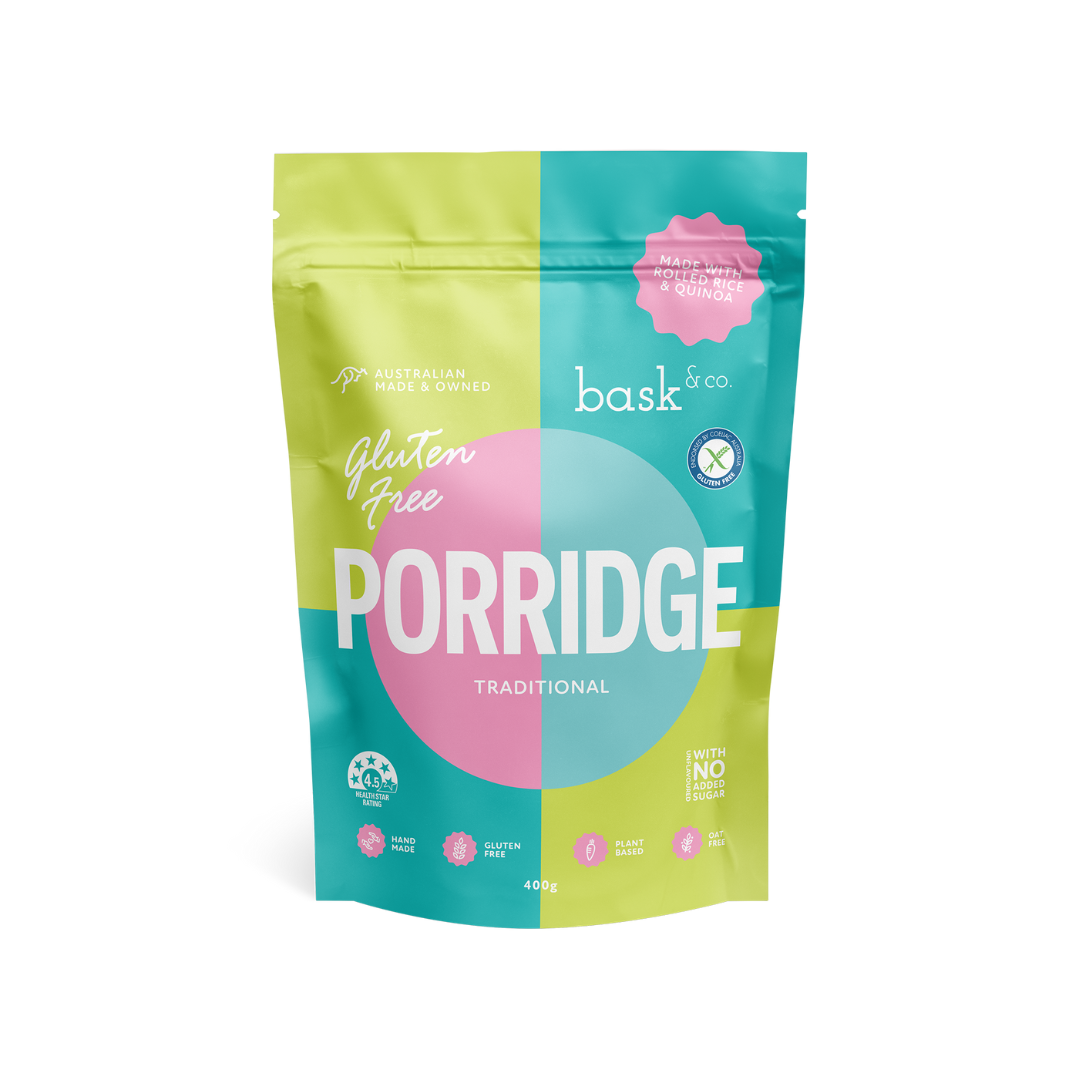 Bask and Co - Traditional Gluten Free Porridge (Unflavoured) 400g