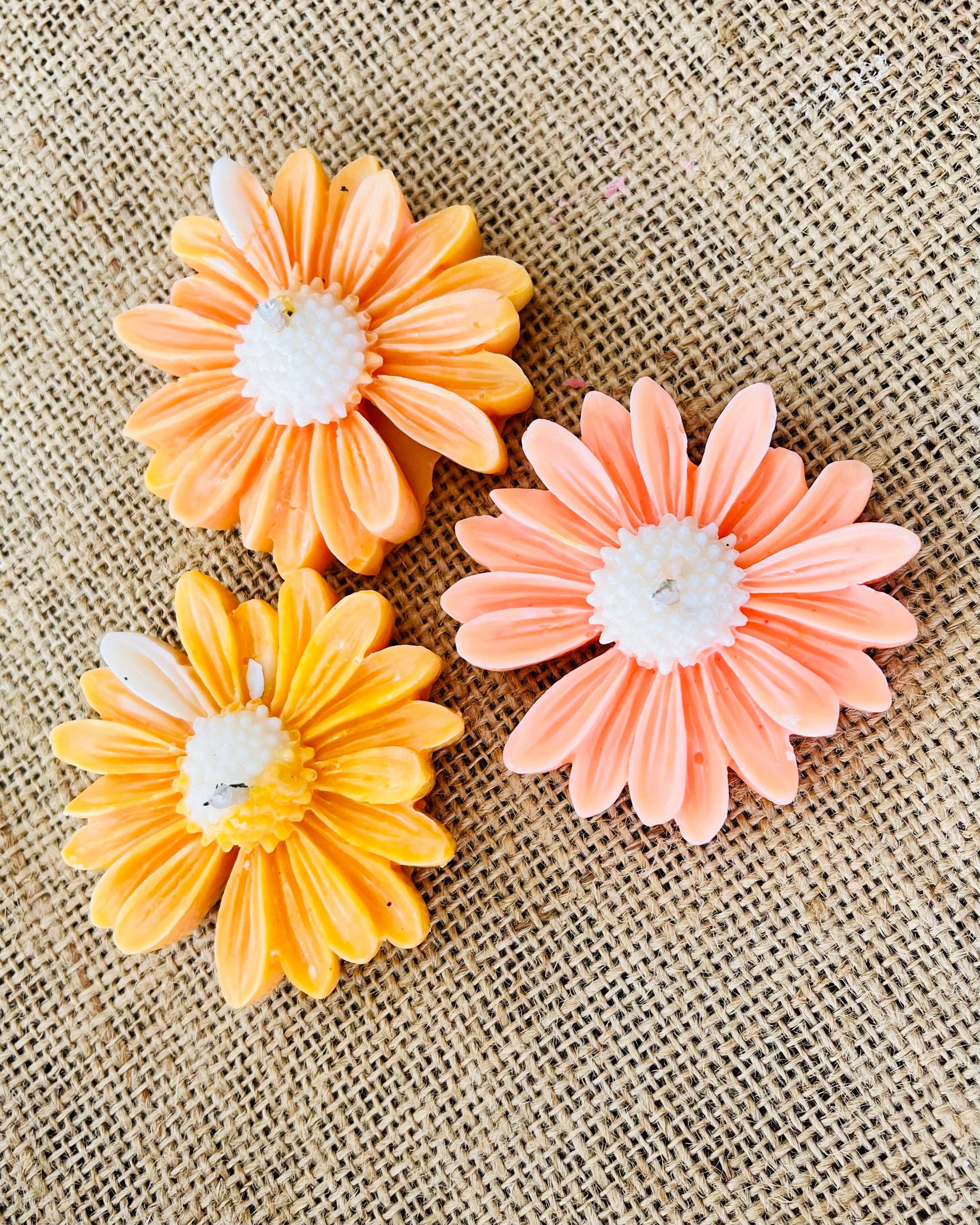 Kourage & co - Yellow Daisy Candle Favour - Thank you Card