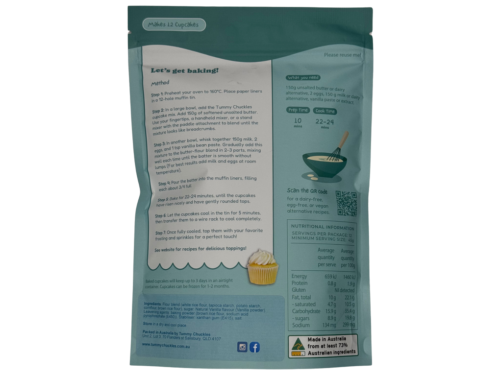 Tummy Chuckles - Vanilla Cupcake MIx