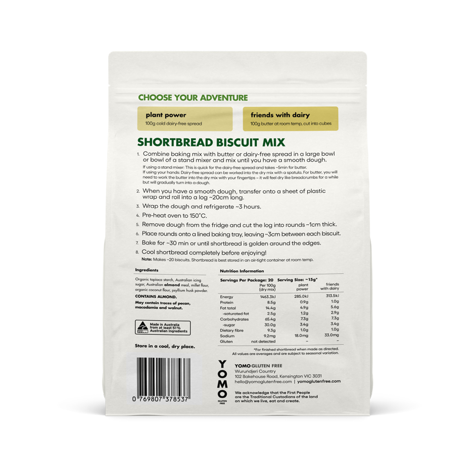 YOMO - Shortbread Biscuit Mix