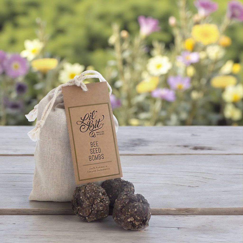Lil'Bit Better - Bee & Beneficial Insect Seed Balls  Pack of 3- Organic