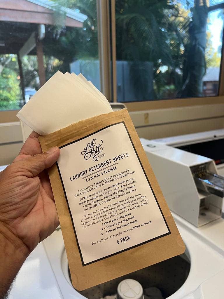 Lil'Bit Better - Laundry Detergent Sheets Travel Pack (6) - Plant Based