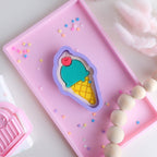 Play Sense - Eco Playdough Stamp | Ice Cream with cherry