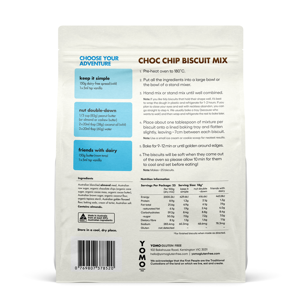 YOMO - Choc chip biscuit mix