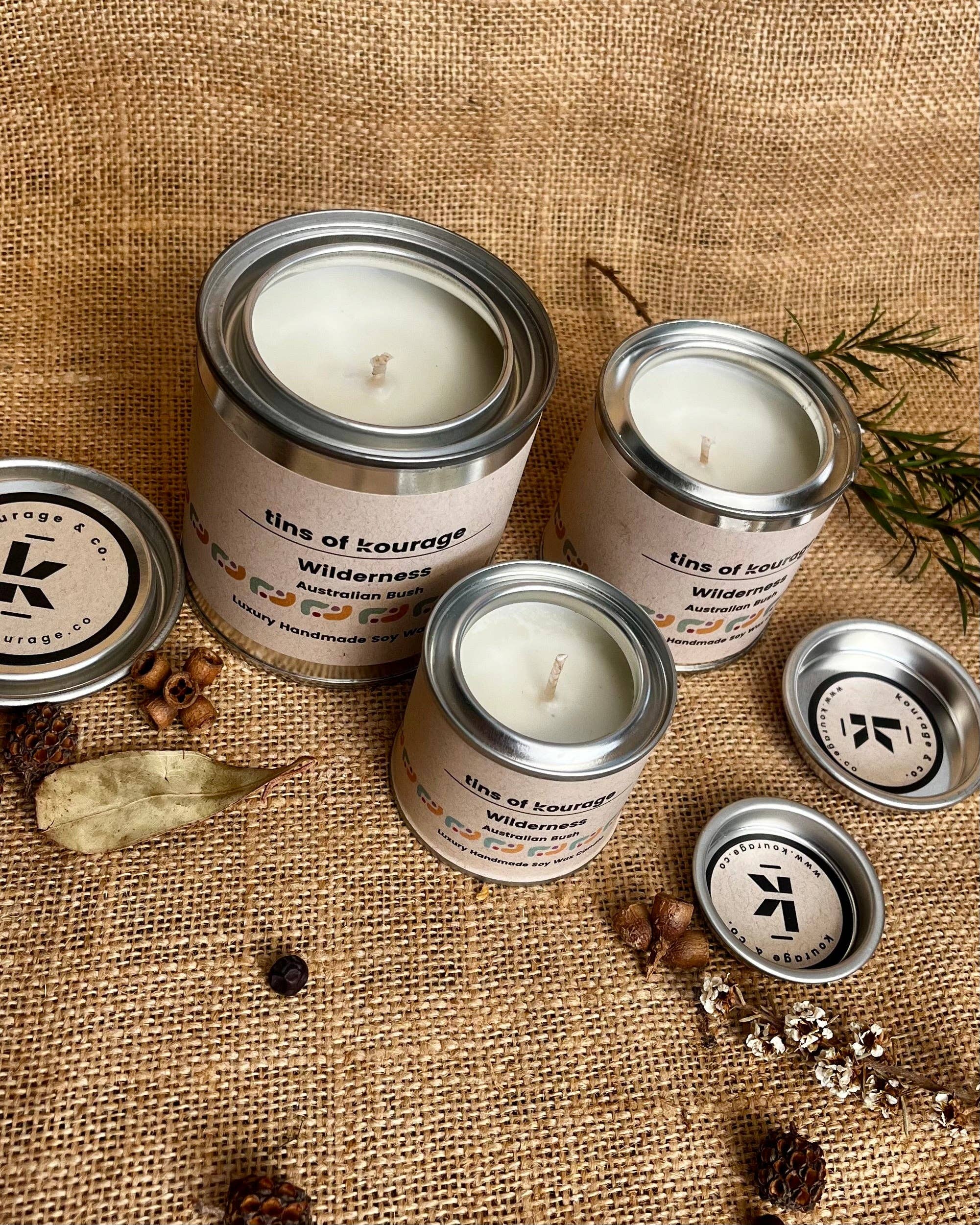 Kourage & co - Wilderness Soy Wax Candle Mini 50ml