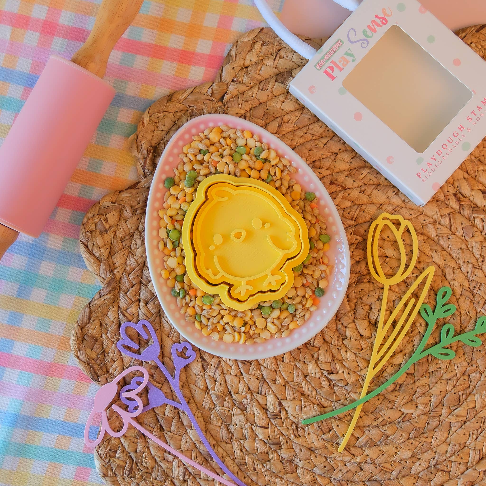 Play Sense - Eco Playdough Stamp | Easter Collection | Easter Chick