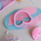 Play Sense - Eco Playdough Stamp | Rainbow with heart