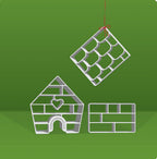 Brick House - 3 piece cookie cutter set