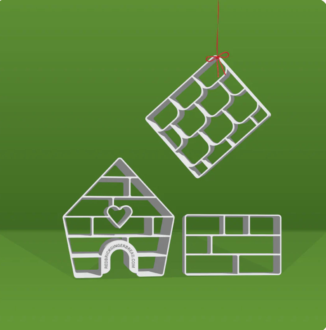 Brick House - 3 piece cookie cutter set