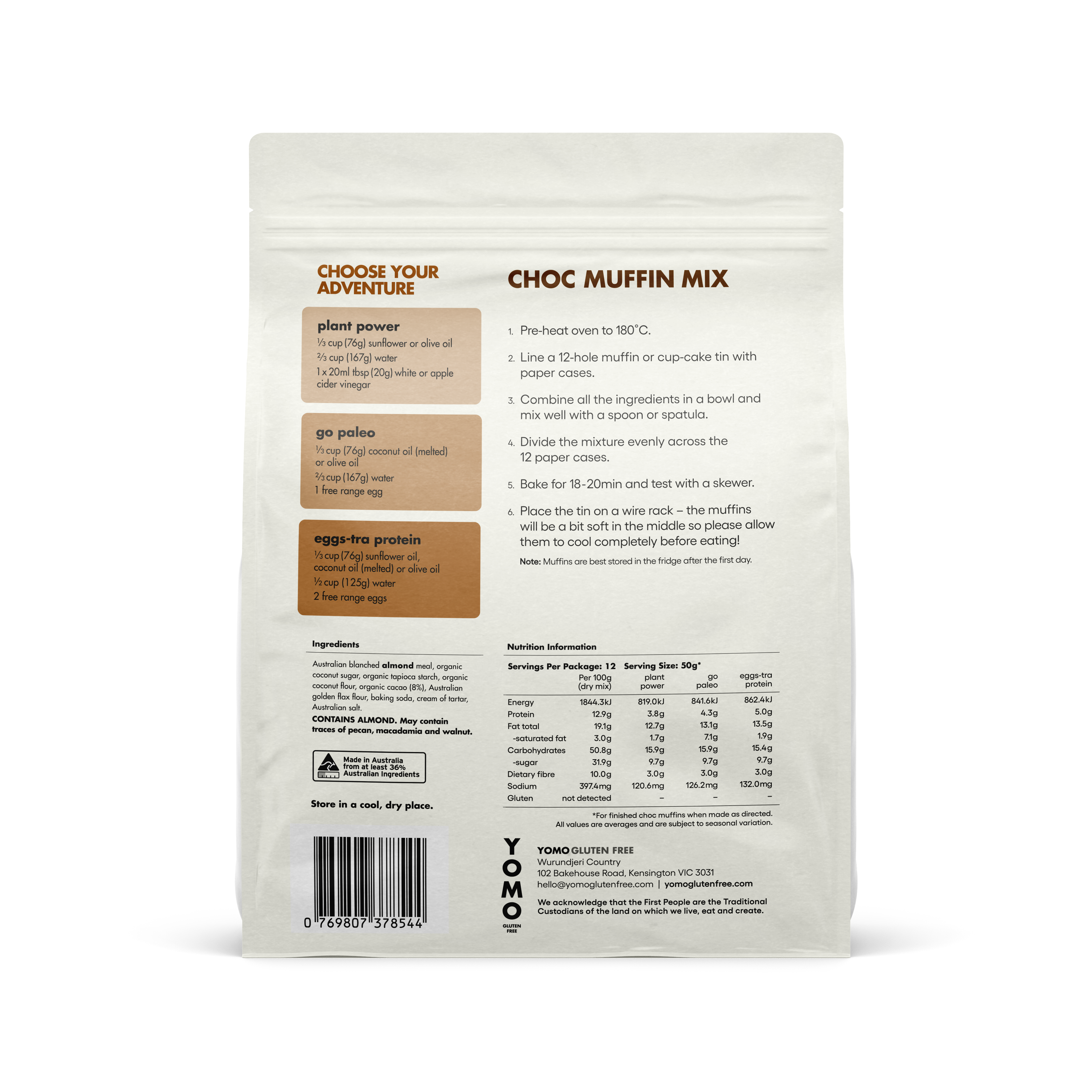 YOMO - Choc muffin mix