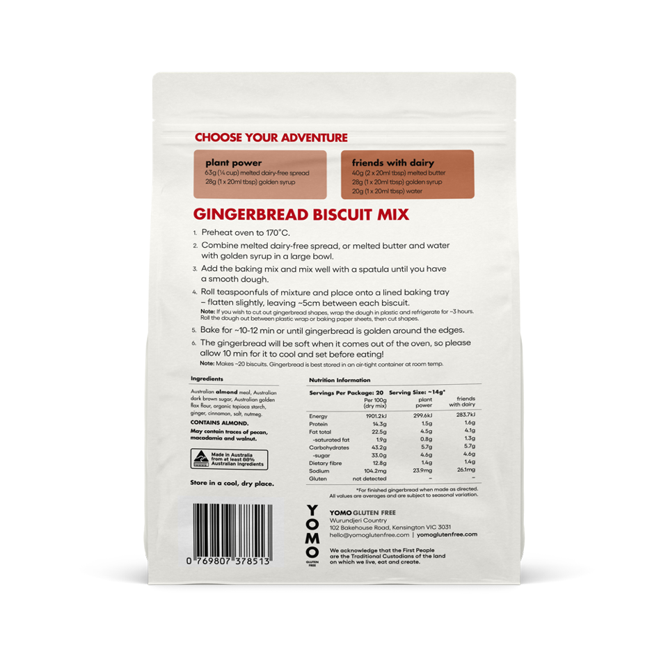 YOMO - Gingerbread Biscuit mix