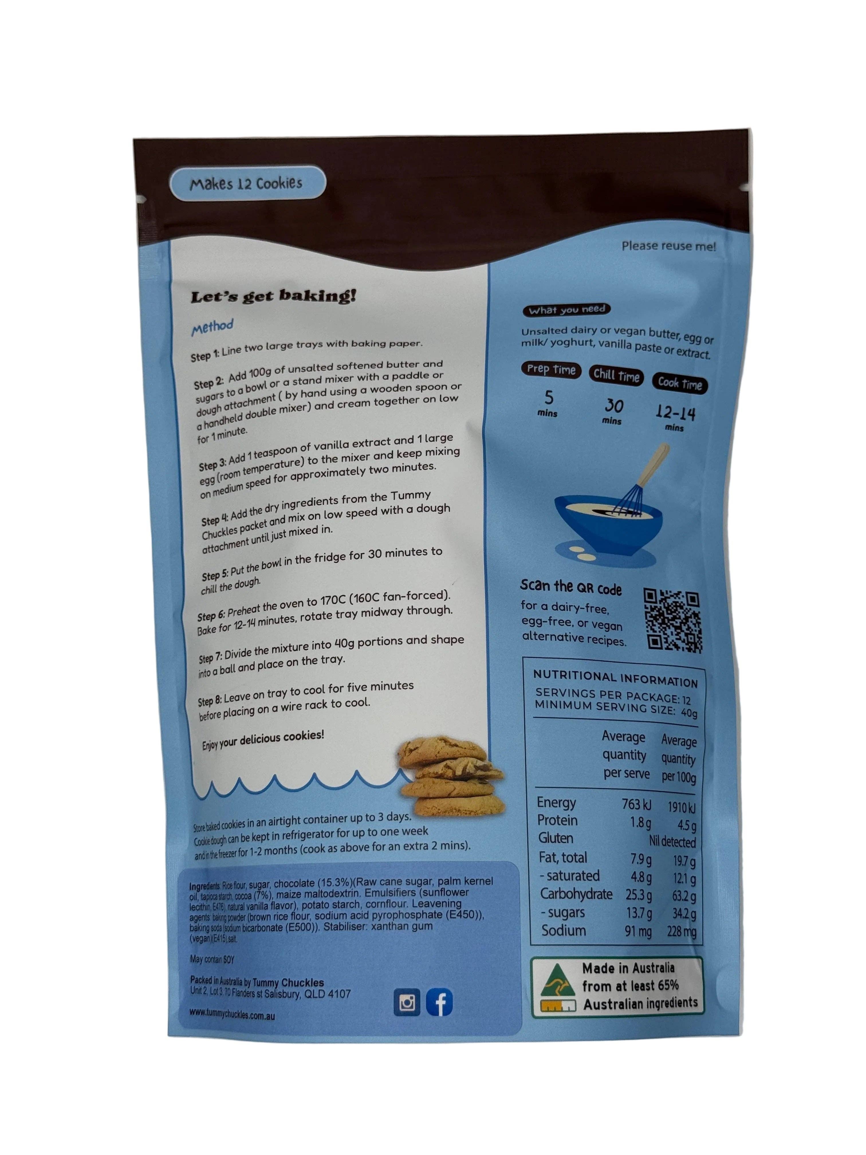 Tummy Chuckles - Chocolate Chip Cookie Mix