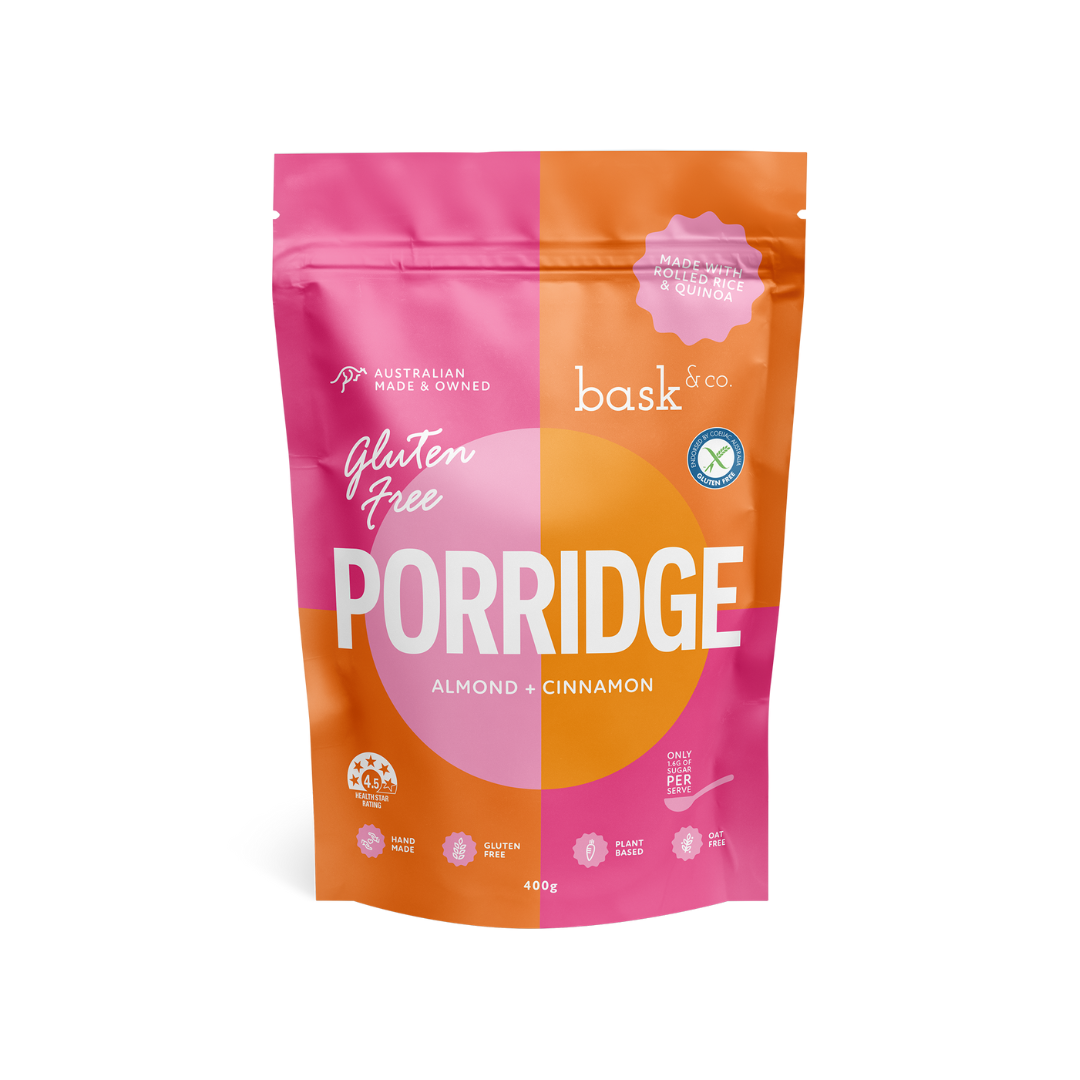 Bask and Co - Almond & Cinnamon Gluten Free Porridge (The Original) 400g