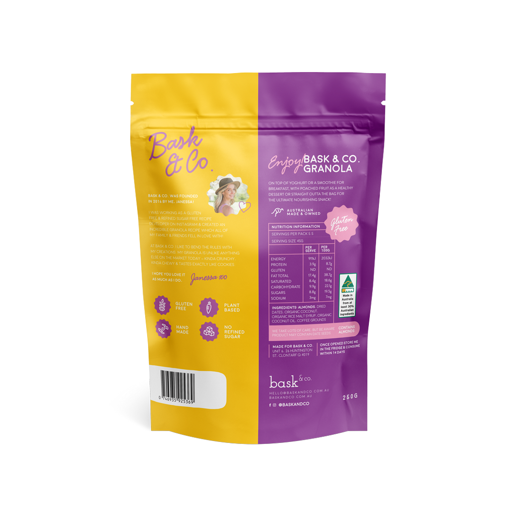 Bask and Co - Caramel Coffee Gluten Free Granola