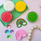 Play Sense - Eco Playdough Stamp | Rainbow with heart