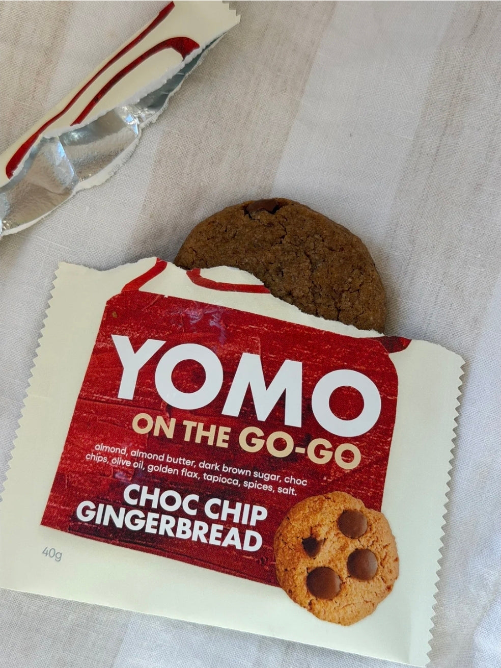 Yomo Choc Chip Gingerbread Cookie - Single serve