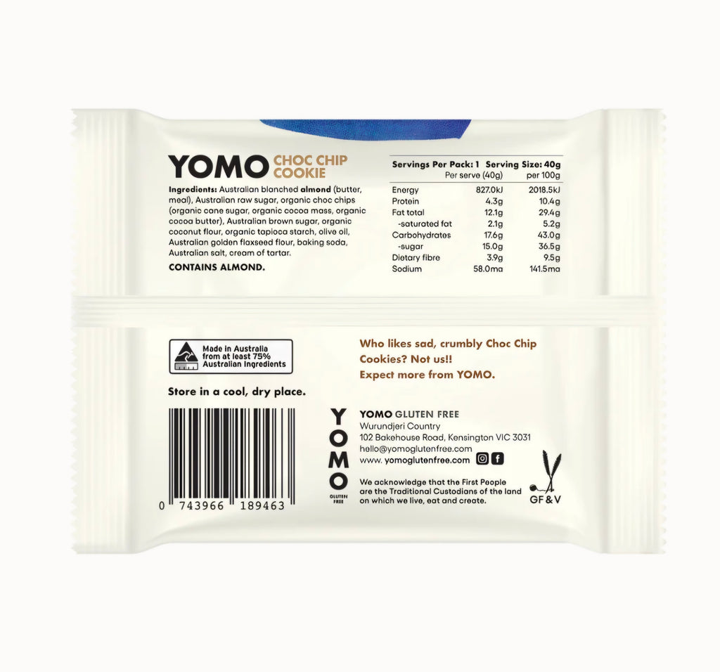 Yomo Choc Chip Cookie - Single serve