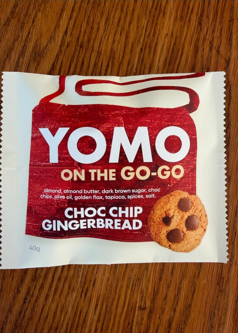 Yomo Choc Chip Gingerbread Cookie - Single serve